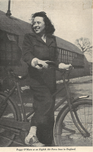 Photo of Margaret O'Mara on a Bicycle